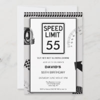Speed Limit 55 Mans 55th Birthday