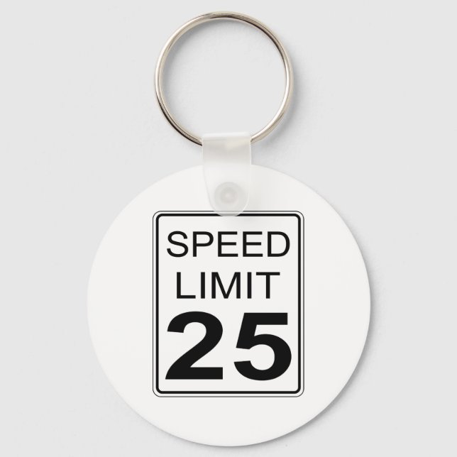 Speed Limit Key Ring (Front)