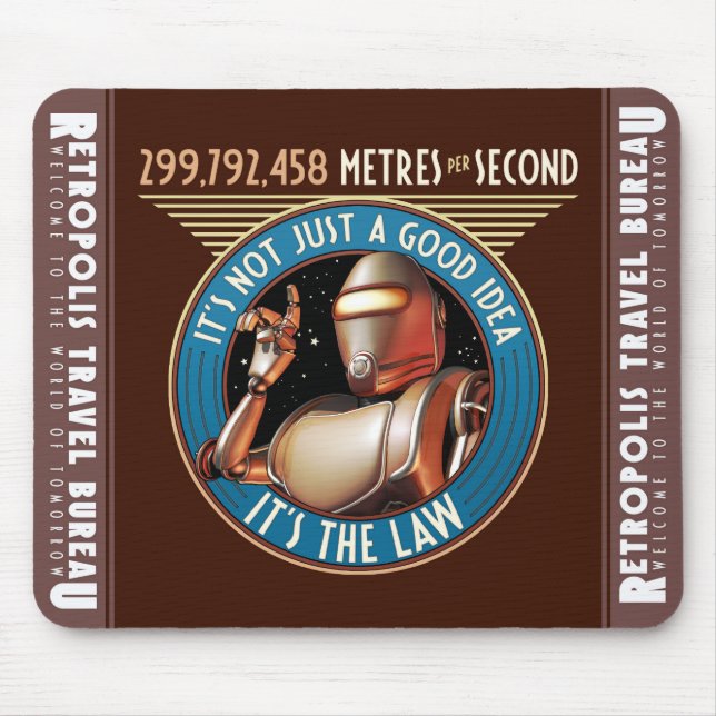 Speed Limit (Metres per Second) Mouse Pad (Front)