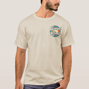 Speed Limit Retro Rainbow Concert Pocket Design T-Shirt