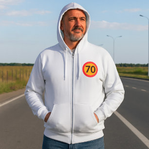Speed Limit Seventy Mens Full-Zip Hoodie