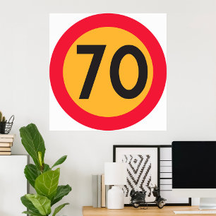 Speed Limit Seventy  Poster