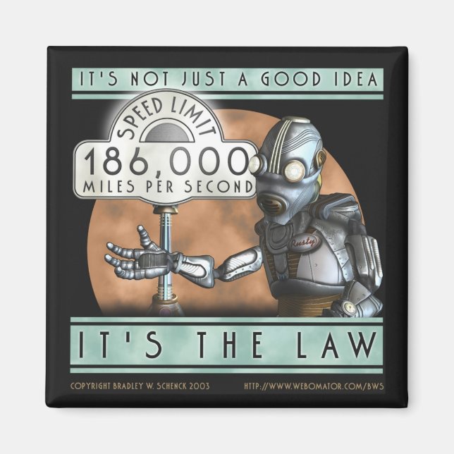 Speed Limit Square Magnet (Front)