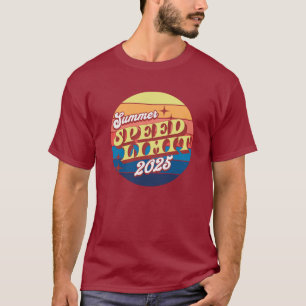 Speed Limit Summer 2025 Retro Sunset T-Shirt