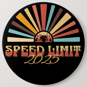 Speed Limit Summer 2025 Sunburst 6 Cm Round Badge