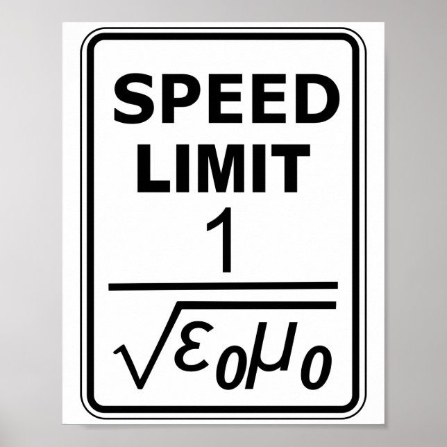 Speed of Light Limit Poster (Front)