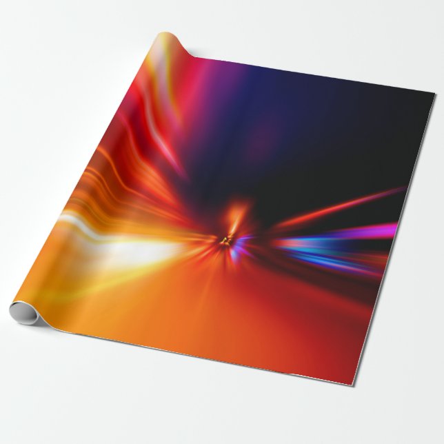 speed on night roadabstract,background,motion,blur wrapping paper (Unrolled)