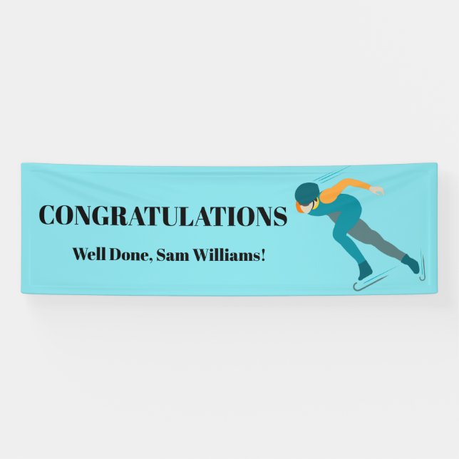 Speed Skating Banner (Horizontal)