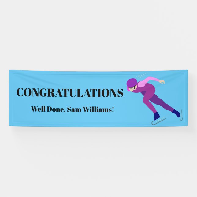 Speed Skating Banner (Horizontal)