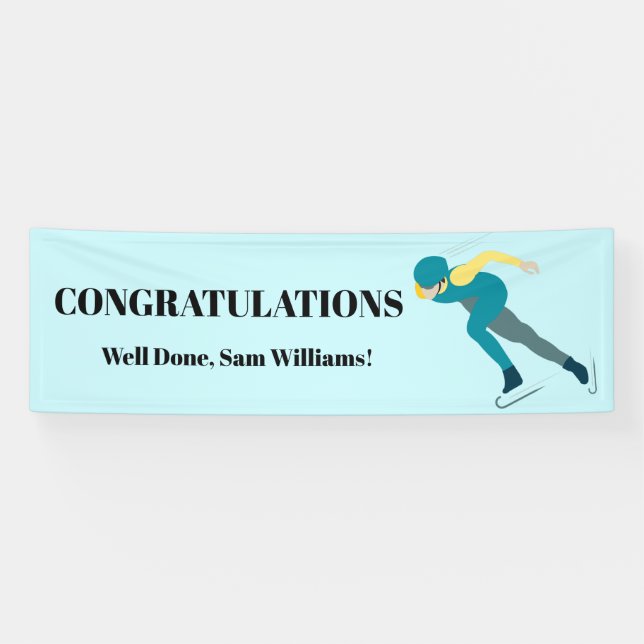 Speed Skating Banner (Horizontal)