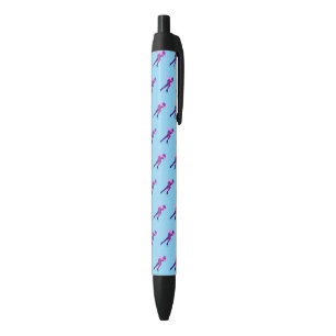 Speed Skating Black Ink Pen