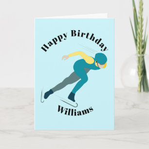 Speed Skating Card