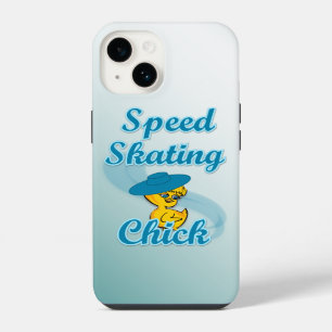 Speed Skating Chick #3 iPhone 14 Case