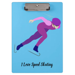 Speed Skating Clipboard