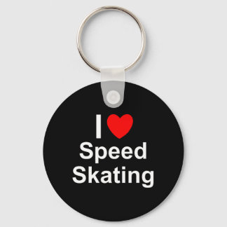 Speed Skating Key Ring