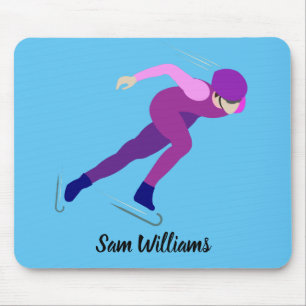 Speed Skating Mouse Pad