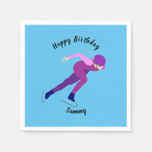 Speed Skating Napkin