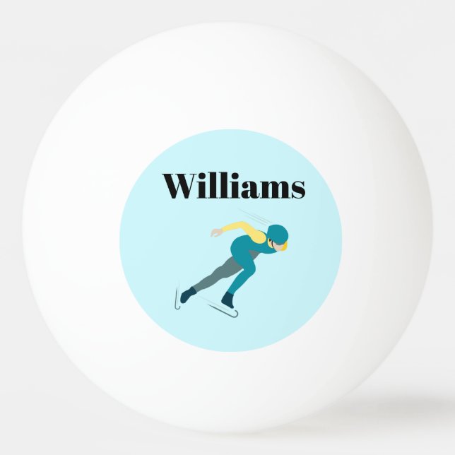 Speed Skating Ping Pong Ball (Front)