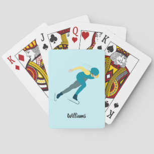 Speed Skating Playing Cards