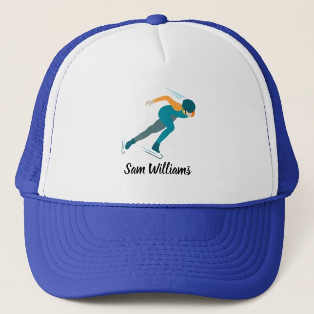 Speed Skating Trucker Hat (Front)