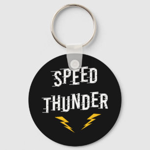 Speed Thunder Racing Lightning Key Ring