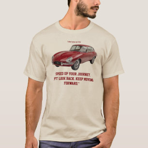 "Speed Up Your Journey" Vintage Red Classic Car T-Shirt