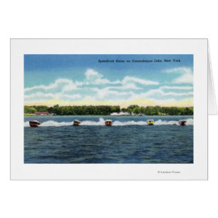 Speedboat Races on the Lake