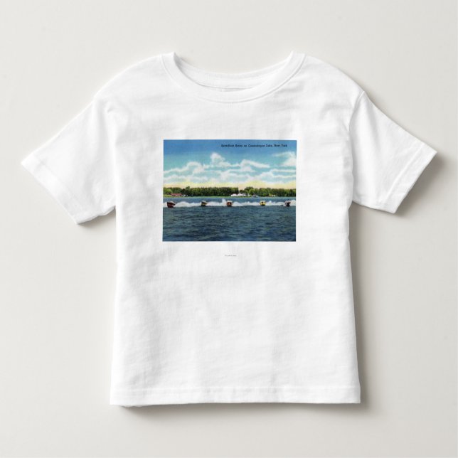 Speedboat Races on the Lake Toddler T-Shirt (Front)