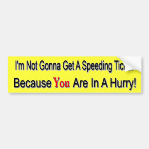 Speeder Bumper Sticker