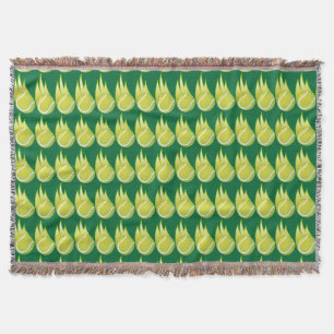 Speeding Tennis ball sports throw blanket