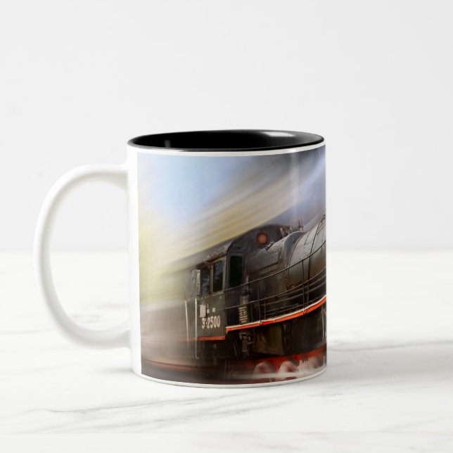 Speeding Train Coffee Mug (Left)