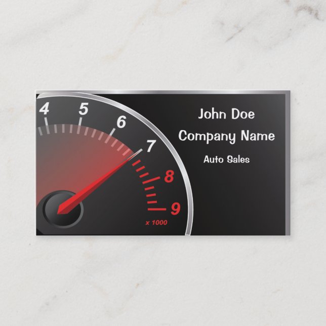 Speedometer Business Card (Front)