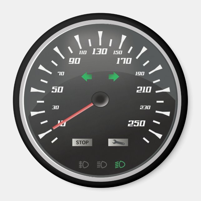 Speedometer for Nerd Geeks Magnet (Front)