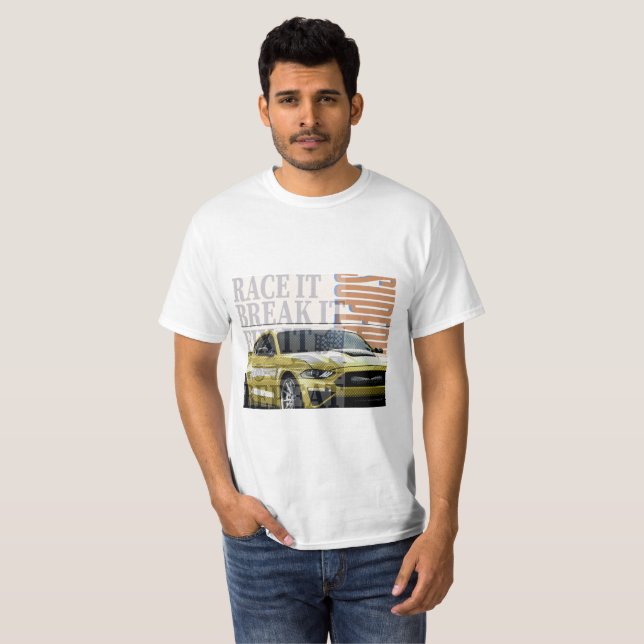 “Speedster Car Graphic T-shirt | Trendy Auto Tee” (Front Full)