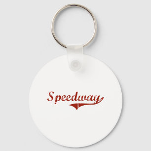 Speedway Indiana Classic Design Key Ring