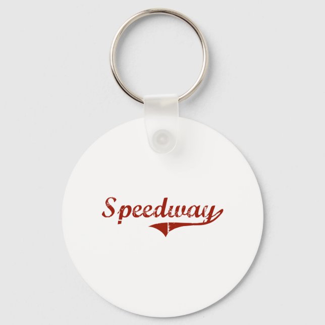 Speedway Indiana Classic Design Key Ring (Front)