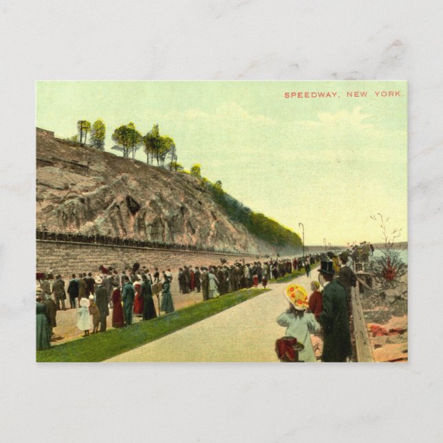 Speedway, New York City, 1910 Vintage Postcard (Front)