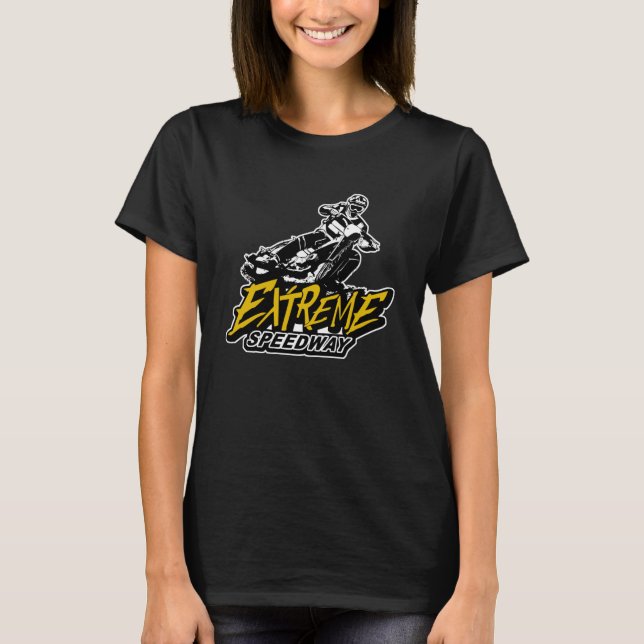 Speedway Railway Motorcycle Racing T-Shirt (Front)