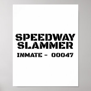 Speedway Slammer. Prison Inmate 47 Costume _1  Poster
