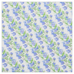 Speedwell watercolor art patterned fabric