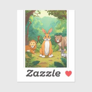 Speedy Rabbit's Jungle Showdown – Cartoon Animal