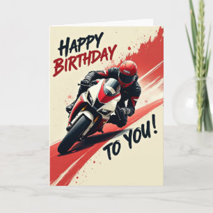 Speedy Rider Birthday Card