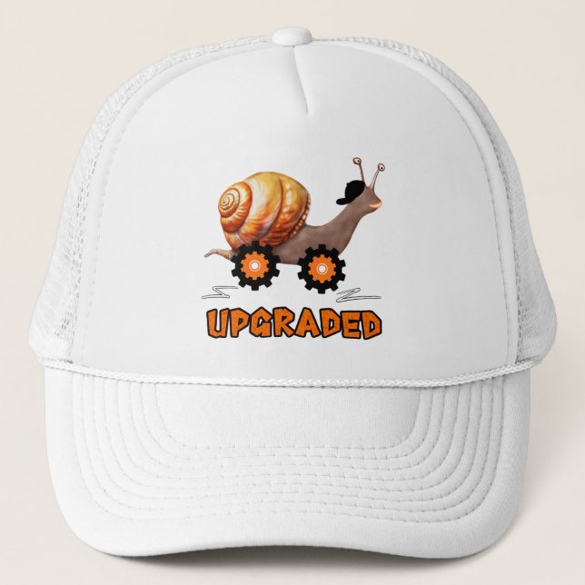 Speedy snail trucker hat (Front)