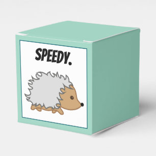 Speedy the Hedgehog, Funny Fast Animal Cartoon Favour Box
