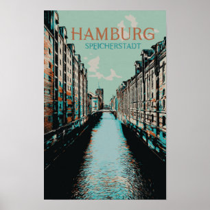 Speicherstadt Hamburg - Iconic Warehouse District Poster