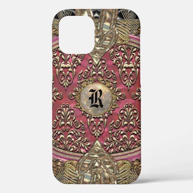 Speigaford Baroque Damask Monogram Case-Mate iPhon Case-Mate iPhone Case (Back)