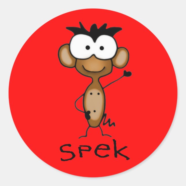 Spek the Monkey Stickers (Front)