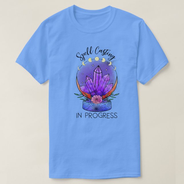 spell casting in progress sorcery witch T-Shirt (Design Front)