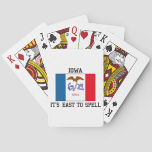 Spell Iowa Playing Cards