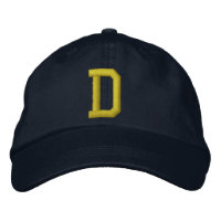 Spell it Out Initial Letter D Ball Cap